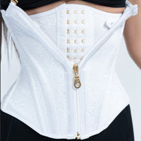 CI8220 PETITE FAJA ULTRA CINTURA PRINT DE 15 VARILLAS CON BROCHES Y CIERRE CREA SILUETA RELOJ DE ARENA