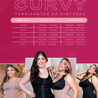FC8216 PLUS FAJA CAPRI CON MANGAS CON 4 LINEAS DE AJUSTE EN BROCHES REALCE ULTRA SECRET SIN COSTURA